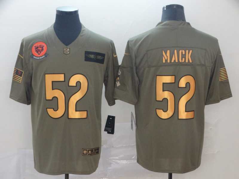 Nike Bears 52 Khalil Mack 2019 Olive Gold Salute To Service Limited Jersey,We sell and wholesale Nike Bears 52 Khalil Mack 2019 Olive Gold Salute To Service Limited Jersey on line form chian!